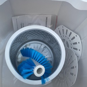 Lavatrice semiautomatica a caricamento <span class=keywords><strong>dall</strong></span>'<span class=keywords><strong>alto</strong></span> da 7,5 kg con cestello di scarico, nuovo design 2024, best seller, 260W, multifunzione. - Product Image 4
