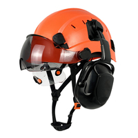 Ansi avec cache-oreilles Lunettes Masques Escalade Alpinisme Abs Casques de sécurité CE Logo personnalisé Casques de sécurité
