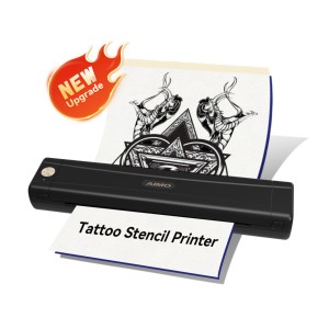 Aimo mới Tattoo Stencil máy in M08E-WS A4 nhiệt tạm thời Tattoo Printer Sticker Tattoo Machine - Product Image 1
