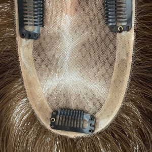 Women Human Hair Topper 3x5 Silk Base Straight Center Design <b>Toupee</b> - Product Image 2