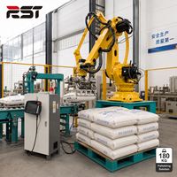 Machine de palettisation robotisée automatique personnalisable avec contrôle PLC et composants de boîte de vitesses/moteur pour sacs de mortier et cartons
