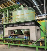 Machine de fabrication de blocs creux pour pavage de construction à roue humide, ligne de production de briques en argile, moteur automatique 380V, facile à utiliser