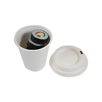 Vaisselle compostable en pulpe de canne à sucre, bol alimentaire en bagasse, bols en canne à sucre avec couvercle