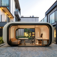 Capsule de camping préfabriquée en acier moderne et luxueuse avec système intelligent pour appartements, écoles et capsules spatiales tendance
