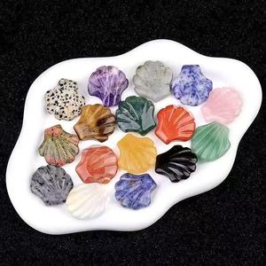 Bán Hot Healing pha lê đá quý tự nhiên Rose Quartz Thạch Anh tím vỏ cho trang trí nội thất cho mặt dây chuyền vòng cổ - Product Image 4