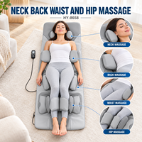 Matelas de massage corporel entier enroulable OEM/ODM, couvrant le cou, le dos, la taille et les fesses, 3 modes automatiques, 4 modes manuels, minuteur 15/30/45 minutes