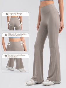 Pantaloni da Yoga da Donna Serie Respirante a Vita Alta, Elastici, Traspiranti in Spandex, Modellanti, Senza Imbarazzo, Tinta Unita - Product Image 3