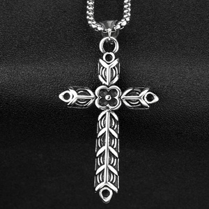 Viking Odin Celtic Knot Cross Pendant Necklace Stainless Steel, Vintage Norse Amulet Jewelry Viking Gifts - Product Image 3