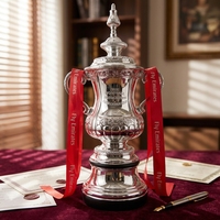 Trophée de football FA Cup 2026 personnalisé, toutes tailles (18cm, 32cm, 44cm, 60cm) – Le meilleur trophée de grande taille