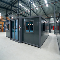 Maison conteneur préfabriquée modulaire extérieure extensible, démontable et pliable, mini-maison, bureaux et logements préfabriqués