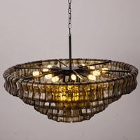 Lustre en verre de luxe pour villa, salon, restaurant, décoration intérieure, éclairage, luminaires suspendus design pour la maison