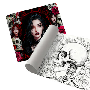 Cuốn sách tô màu dành cho người lớn hoàn hảo ràng buộc giấy ưa thích A4 Chủ Đề Làm Đẹp Bộ xương với hình minh họa tuyệt đẹp đi sâu vào thư giãn - Product Image 6