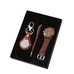 Father's Day Gift Set, Exquisite Business Gift <b>Box</b> with Watch, Keychain & Pen, Staff Giveaways & Promotional <b>Presents</b> - Product Image 2