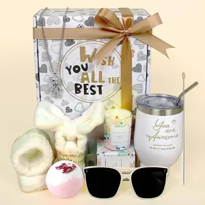 Lady aromatically relaxing bath spa gift set with Scented Candles Bath Bombs Value Birthday Gifts get Well Soon gifts for women