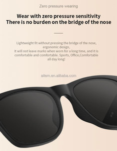Nouvelles Lunettes Intelligentes AI Noires Anti-Lumière Bleue et Solaires avec Support d'Appels Téléphoniques et de Musique - Product Image 6