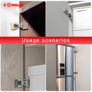 Consun Siêu Mỏng Tự Động Đóng Mềm Nhà Bếp Có Thể Điều Chỉnh Màu Đen Bản Lề Thủy Lực Giấu Mềm Đóng Cửa Tủ Đồ Nội Thất Bản Lề - Product Image 6