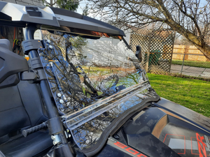 Nouveau pare-brise rabattable 3-en-1 Jierui en polycarbonate pour <span class=keywords><strong>Polaris</strong></span> <span class=keywords><strong>RZR</strong></span> XP <span class=keywords><strong>1000</strong></span> 900 2014-2018, revêtement rigide résistant aux rayures - Product Image 2
