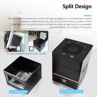 Humidificateur portable Wedtserha en métal, diffuseur nébuliseur pour maison et voiture, aromathérapie de table, cendrier intelligent