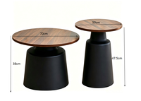 Table basse en bois tendance pour salon, style industriel, écologique, mobilier de maison créatif et mignon