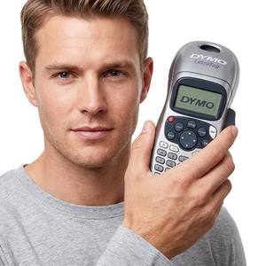 Impresora de Etiquetas Portátil <span class=keywords><strong>DYMO</strong></span> <span class=keywords><strong>LetraTag</strong></span> LT-100H, Ancho de Etiqueta de 12 mm, <span class=keywords><strong>Etiquetadora</strong></span> Manual para el Hogar y la Oficina, con 91330 Etiquetas en Stock - Product Image 4