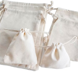 Bolsa de Almacenamiento de Joyas Ecológica, Bolsa de Muselina de Algodón Biodegradable con Logotipo Personalizado Impreso - Product Image 1
