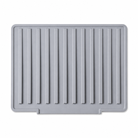 Tapis de séchage en silicone à forte pente pour évier, grande capacité, antidérapant, résistant à la chaleur, pour comptoir de cuisine, vaisselle et tasses