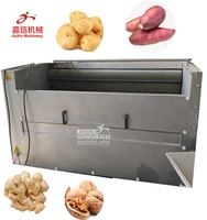 Borstel Groente Reinigingsmachine Gemberschillen Aardappel Wortel Cassave Wasmachine Dunschiller Voor Fruit En Groente Wassen En Schillen One Shot