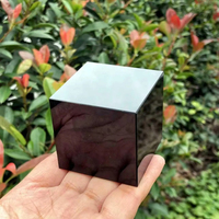Vente en gros de cubes polis en obsidienne noire naturelle, pierre de guérison Reiki, cristal pour la décoration de la maison et la collection