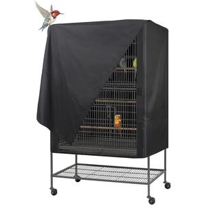 กรงนกผ้าอ๊อกซ์ฟอร์ดทรงสี่เหลี่ยมผืนผ้าสีดำระบายอากาศได้กันน้ำกันฝุ่นสำหรับกรงนกขนาด XS - Product Image 1