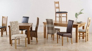 New Design <strong>Dining</strong> Table with <strong>4</strong> Soft <strong>Fabric</strong> <strong>Chairs</strong> Solid Wood Furniture <strong>Dining</strong> Room <strong>Sets</strong> E5008 - Product Image 6