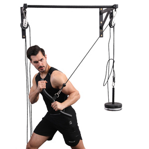 Gimnasio LAT Pull Down Bar <span class=keywords><strong>Polea</strong></span> Cable Máquina Accesorios Tríceps Press Down Accesorios Gimnasio en casa Fuerza Ejercicio Accesorios - Product Image 4