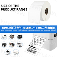 Étiquettes thermiques directes en rouleau fanfold étanches 4x1, 4x2, 4x3, 4x4, 4x6, 4x8 pouces pour adresses, bordons et expéditions