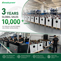 Batterie au sodium Kamada 48V 170Ah 8.2kWh pour stockage d'énergie solaire domestique hors réseau, montage mural, Na-Ion 8000+ cycles, ESS séparé