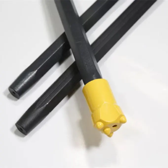 Hot selling 7 /11/12 degree Tapered rock drilling rods