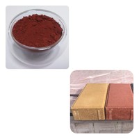 Pigment poudre rouge et jaune toner oxyde de fer