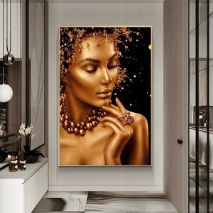 Portrait de femme moderne et sexy sur toile d'art <span class=keywords><strong>peinture</strong></span> à l'huile de femme nue abstraite haute définition pour la décoration intérieure papier imprimé - Product Image 4
