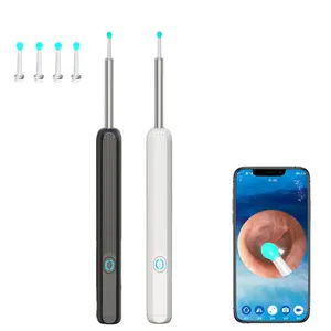 Cuillère de cueillette d'oreille visuelle 3.5mm Endoscope lumineux HD Otoscope Cuillère de cueillette d'oreille