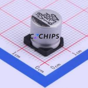 Condensateur électrolytique en aluminium SMD VZH152M0JTR-1010, SMD, D10xL10mm 1500uF 20% 6.3V 10mm - Product Image 1