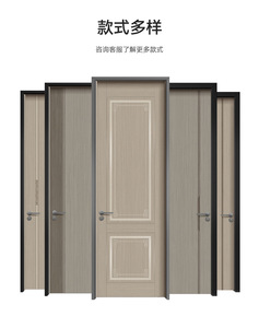 Puerta de MDF Moderna para Interiores, Superficie Acabada, Apertura Manual, Aislamiento Acústico, Uso en Hogar y Oficina - Product Image 1