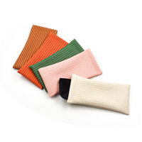 Étuis d'emballage de lunettes en cuir à motif tissé personnalisé pochettes d'organisation de lunettes de soleil avec chiffon de nettoyage