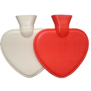 Bouteille d'eau chaude en caoutchouc en forme de <span class=keywords><strong>coeur</strong></span> de 1000ml Design unique pour le confort et la chaleur - Product Image 1