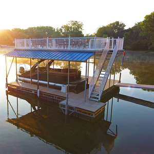 Usine Design Personnalisé Cadre en Aluminium Plate-Forme Flottante Bateau Préfabriqué <span class=keywords><strong>Garage</strong></span> - Product Image 4