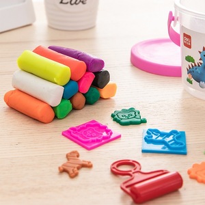 Deli Modeling <b>Clay</b> <b>Set</b> 12 Colors Animal Mold Tools For Kids DIY Craft Playdough Art Supplies - Product Image 4