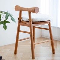 Tabourets de bar style farmhouse, tabourets de bar à hauteur de comptoir, chaises de bar en bois massif avec coussin d'assise moelleux pour la cuisine