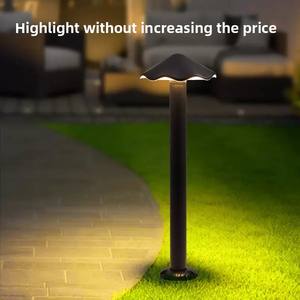 LED 방수 정원 빌라 야외 조명, 공원 우산 모양 조경 정원등, 전원 공급식 버섯 모양 잔디등 - Product Image 2
