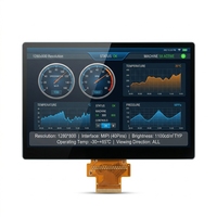 Module d'affichage LCD IPS 10,1 pouces 1280x800 avec rétroéclairage LED à bord lumineux, luminosité élevée 1100 nits, MIPI 40 broches, fréquence de rafraîchissement 60 Hz, plage de température -30-85°C