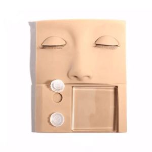 BY Practice Maniquí Cabeza de entrenamiento para Kit de extensión de pestañas Cabeza de práctica de silicona con párpados extraíbles - Product Image 2