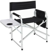 Chaise de directeur de plage robuste avec cadre métallique de haute qualité, table d'appoint durable, pour camping, randonnée, pique-nique, mobilier d'extérieur, conception personnalisée, vente en gros