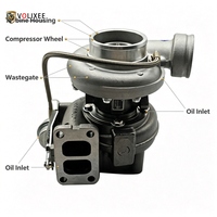 Turbocompresseur WS2B pour moteur diesel universel, ensemble complet de turbocompresseur, pièce de rechange pour excavateur
