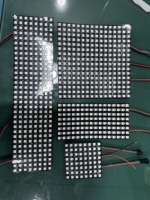 Panneau matriciel LED RGB 8x8 WS2812B adressable 5050 SMD P10 64 pixels contrôlés individuellement, module d'affichage DC 5V